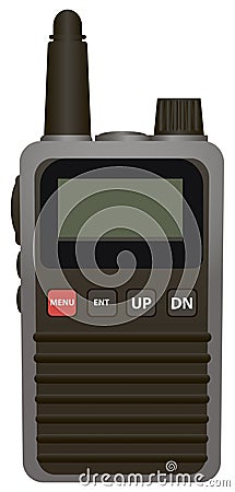 Portable radio transmitter Vector Illustration