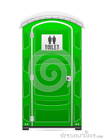 Portable restroom Vector Illustration