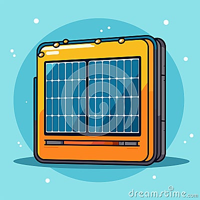 Portable Solar Panel icon in vector illustration Vector Illustration