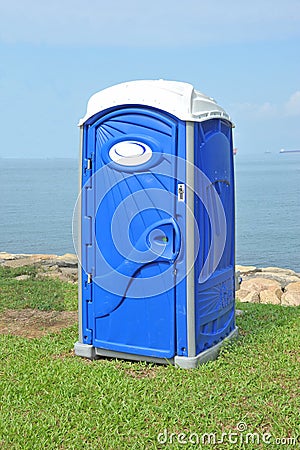 Portable Toilet Stock Photo