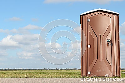 Portable toilet Stock Photo