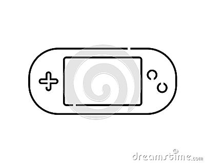 Portable videogame console Vector Illustration