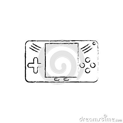 Portable videogame console Cartoon Illustration