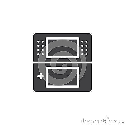 Portable videogame console vector icon Vector Illustration