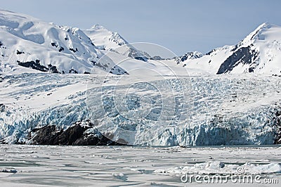 Portage Glacier Stock Photo