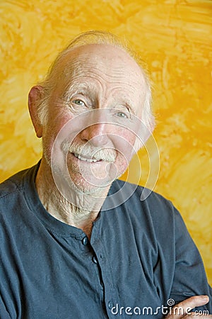 Portait of an Elderly Man Stock Photo