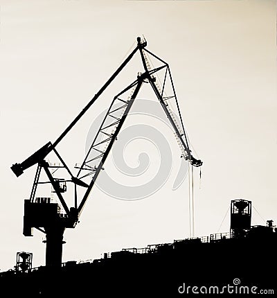 A Portal Crane Stock Photo