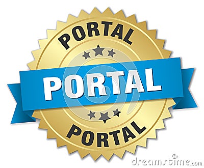 portal badge Vector Illustration