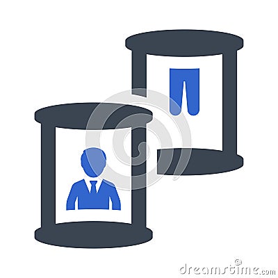 Portal teleportation Icon Vector Illustration