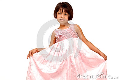 Portarit of lovely indian little girl Stock Photo