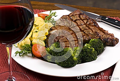 Porterhouse Steak 001 Stock Photo