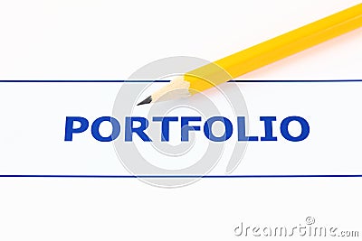 Portfolio Stock Photo