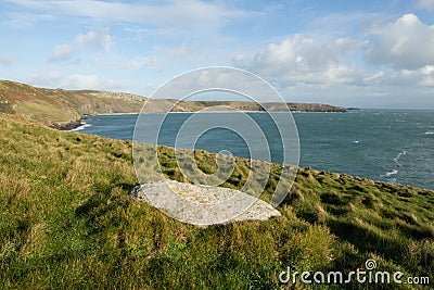 Porth Ceiriad Bay. Stock Photo