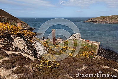 Porth Wen Old brick Works Stock Photo