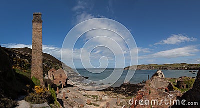 Porth Wen Old brick Works Stock Photo