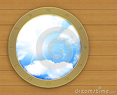 The porthole Stock Photo