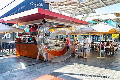 Portimao, Portugal - July 11, 2020: Sical coffeehouse in Aqua Portimao shopping mall in Portimao, Algarve, Portugal Editorial Stock Photo