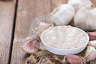 Portion of Aioli Stock Photo