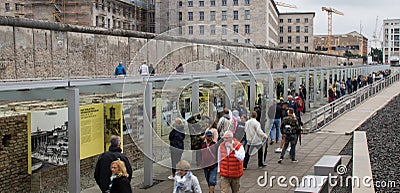 A Portion of the Berlin Wall Editorial Stock Photo