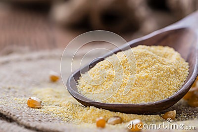 Portion of Cornmeal Stock Photo