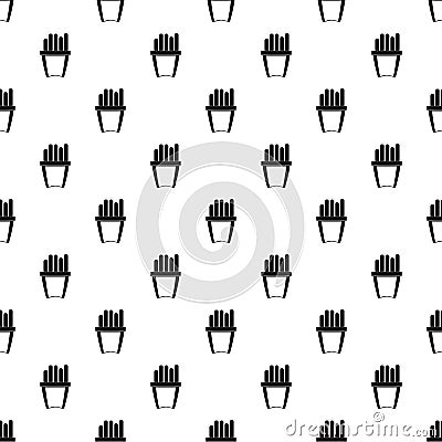 Portion of french fries pattern vector Vector Illustration