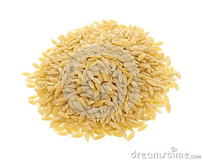 Portion of orzo pasta Stock Photo