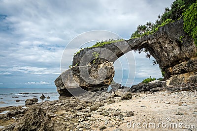 a portion of sea arch Neil island, Andaman and Nicobar, India Stock Photo