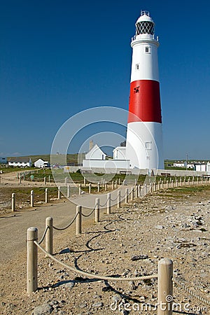 Portland Bill Lighthouse Stock Photo