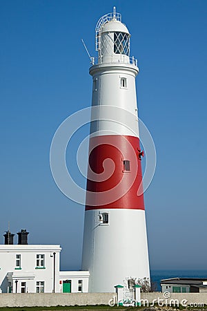 Portland Bill Lighthouse Stock Photo