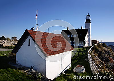 Portland Head Light Stock Photo