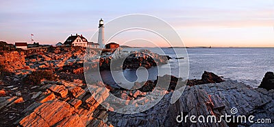 Portland Head Light Stock Photo