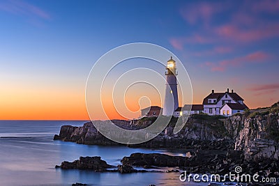 Portland Head Light Stock Photo