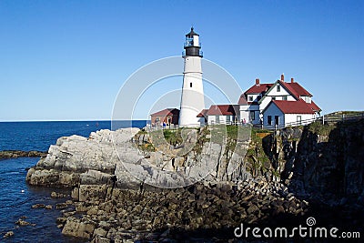 Portland Head Lighthouse Stock Photo