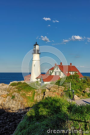 Portland Head Lighthouse, Maine, USA Stock Photo