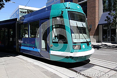 Portland Oregon MAX Light Rail Editorial Stock Photo