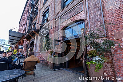 Barista coffee shop in the Pearl District of Portland Editorial Stock Photo