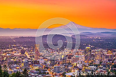 Portland, Oregon, USA Skyline Stock Photo