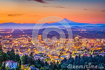 Portland, Oregon, USA Skyline Stock Photo