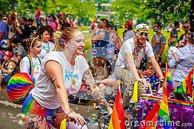 Portland Pride Parade 2017 Editorial Stock Photo