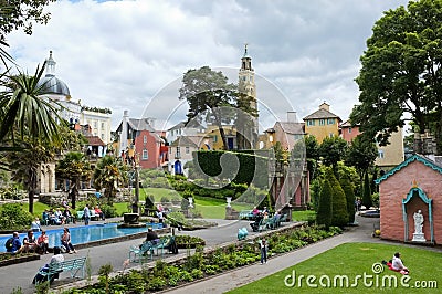 Portmeirion Village, Wales, UK Editorial Stock Photo