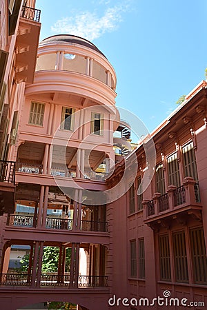 The Casa de Cultura Mario Quintana CCMQ - Mario Quintana House of Culture, originally Hotel Majestic. Porto Alegre Stock Photo