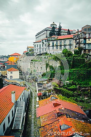 Porto architecture top view Editorial Stock Photo