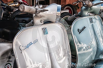 Piaggio Vespa vintage Editorial Stock Photo