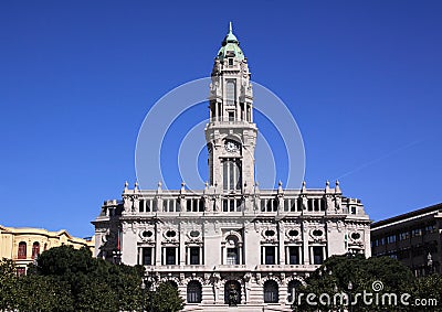 Porto city hall Stock Photo