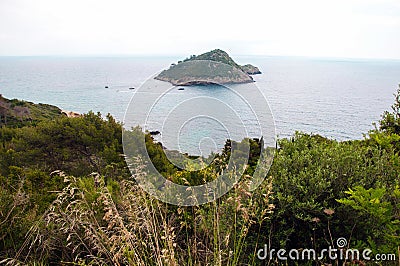 Porto Ercole. Islet. Italy Stock Photo