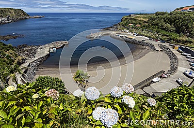 Porto Formoso beach, Sao Miguel, Azores Islands, Portugal. Stock Photo