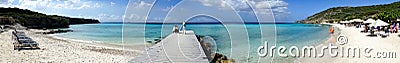 Porto Mari Beach - Pier panorama Editorial Stock Photo