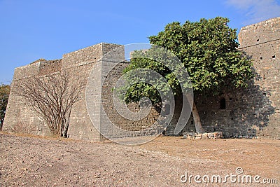 The eighteenth-century fortress of Ali Pasha of Tepelene in Porto Palermo, Albania. Stock Photo