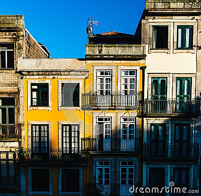 Porto typicall colorfull house Stock Photo