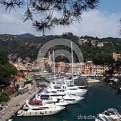 Portofino Harbour, marina, waterway, harbor, sky Editorial Stock Photo